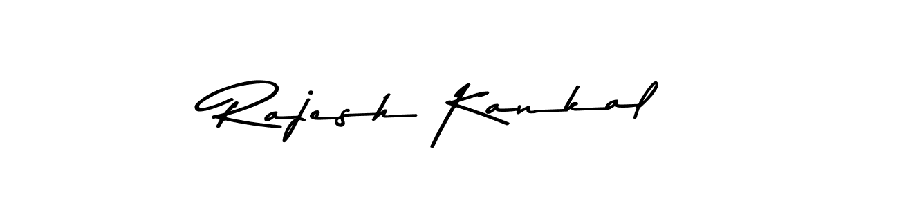 Make a beautiful signature design for name Rajesh Kankal. With this signature (Asem Kandis PERSONAL USE) style, you can create a handwritten signature for free. Rajesh Kankal signature style 9 images and pictures png