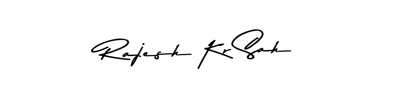 Rajesh Kr Sah stylish signature style. Best Handwritten Sign (Asem Kandis PERSONAL USE) for my name. Handwritten Signature Collection Ideas for my name Rajesh Kr Sah. Rajesh Kr Sah signature style 9 images and pictures png