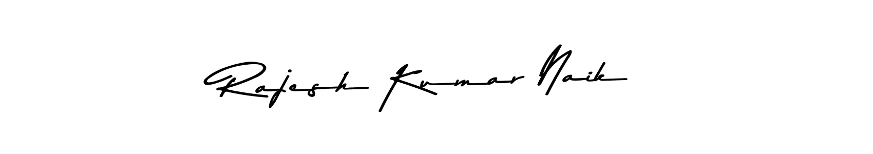 Create a beautiful signature design for name Rajesh Kumar Naik. With this signature (Asem Kandis PERSONAL USE) fonts, you can make a handwritten signature for free. Rajesh Kumar Naik signature style 9 images and pictures png