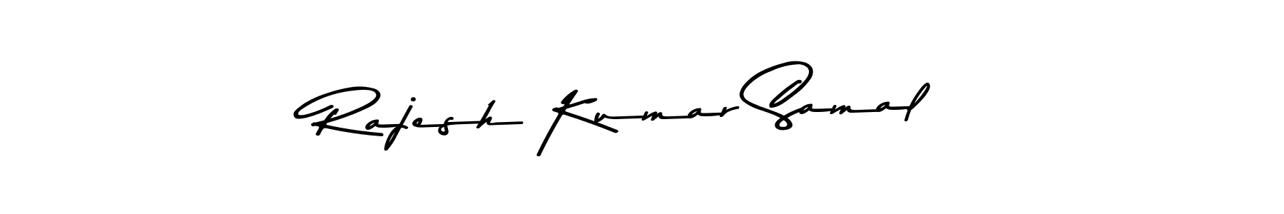 Use a signature maker to create a handwritten signature online. With this signature software, you can design (Asem Kandis PERSONAL USE) your own signature for name Rajesh Kumar Samal. Rajesh Kumar Samal signature style 9 images and pictures png