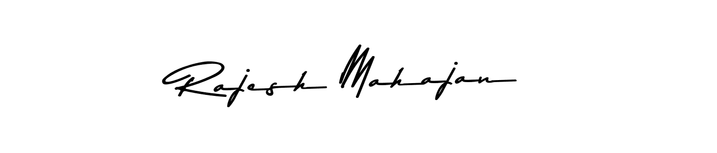 Create a beautiful signature design for name Rajesh Mahajan. With this signature (Asem Kandis PERSONAL USE) fonts, you can make a handwritten signature for free. Rajesh Mahajan signature style 9 images and pictures png