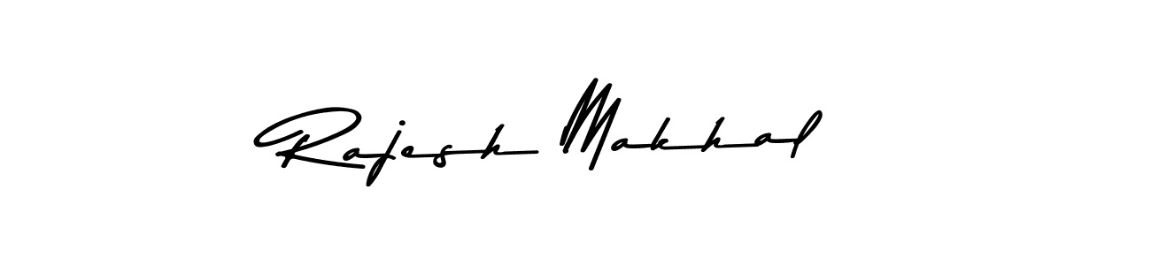 Design your own signature with our free online signature maker. With this signature software, you can create a handwritten (Asem Kandis PERSONAL USE) signature for name Rajesh Makhal. Rajesh Makhal signature style 9 images and pictures png