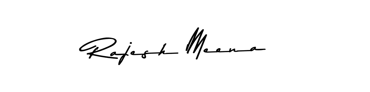 Design your own signature with our free online signature maker. With this signature software, you can create a handwritten (Asem Kandis PERSONAL USE) signature for name Rajesh Meena. Rajesh Meena signature style 9 images and pictures png