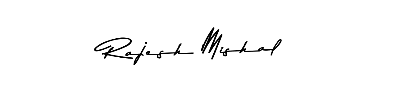Use a signature maker to create a handwritten signature online. With this signature software, you can design (Asem Kandis PERSONAL USE) your own signature for name Rajesh Mishal. Rajesh Mishal signature style 9 images and pictures png