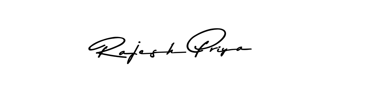 Use a signature maker to create a handwritten signature online. With this signature software, you can design (Asem Kandis PERSONAL USE) your own signature for name Rajesh Priya. Rajesh Priya signature style 9 images and pictures png