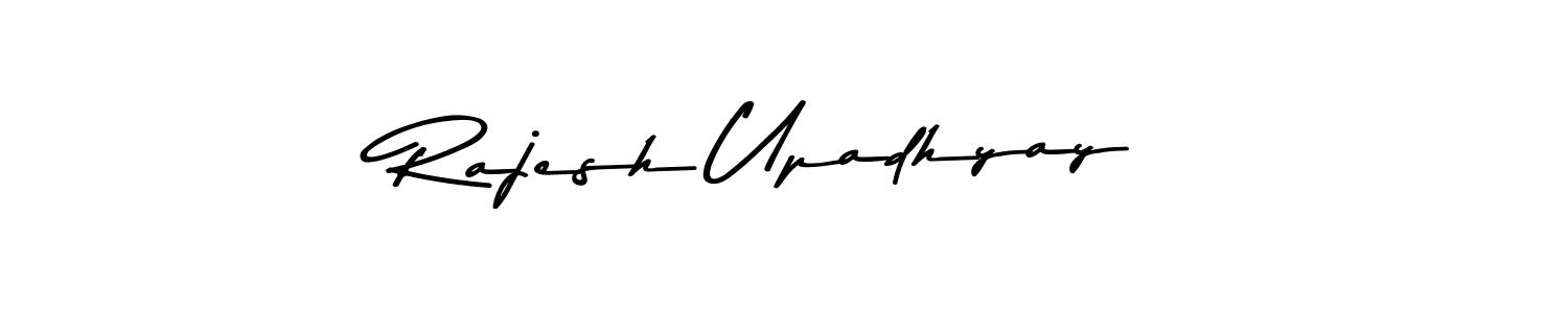 Create a beautiful signature design for name Rajesh Upadhyay. With this signature (Asem Kandis PERSONAL USE) fonts, you can make a handwritten signature for free. Rajesh Upadhyay signature style 9 images and pictures png