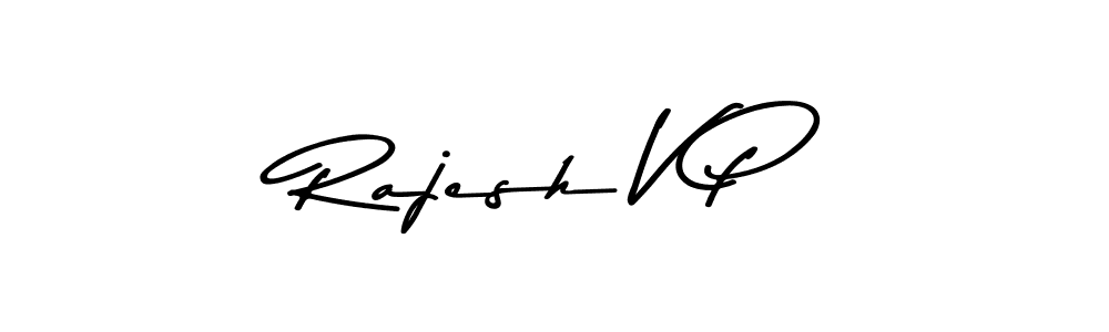Rajesh V P stylish signature style. Best Handwritten Sign (Asem Kandis PERSONAL USE) for my name. Handwritten Signature Collection Ideas for my name Rajesh V P. Rajesh V P signature style 9 images and pictures png