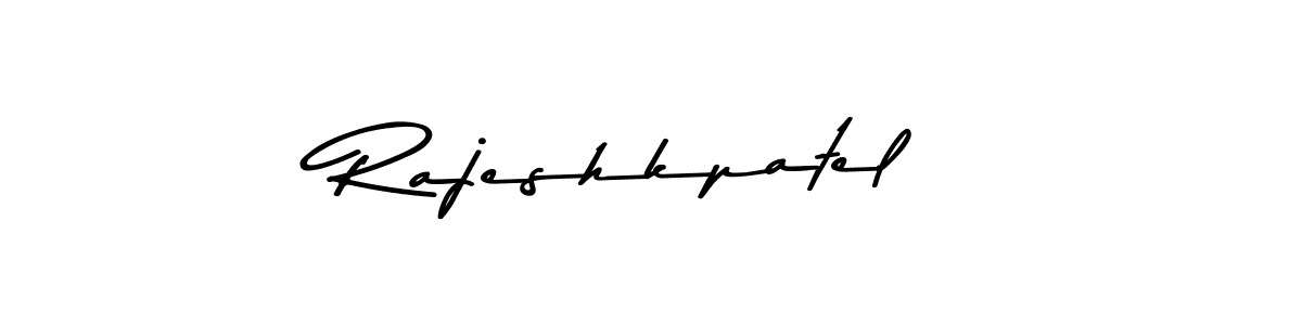 Make a beautiful signature design for name Rajeshkpatel. With this signature (Asem Kandis PERSONAL USE) style, you can create a handwritten signature for free. Rajeshkpatel signature style 9 images and pictures png