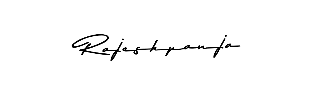 Create a beautiful signature design for name Rajeshpanja. With this signature (Asem Kandis PERSONAL USE) fonts, you can make a handwritten signature for free. Rajeshpanja signature style 9 images and pictures png