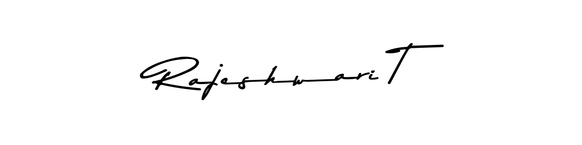 Asem Kandis PERSONAL USE is a professional signature style that is perfect for those who want to add a touch of class to their signature. It is also a great choice for those who want to make their signature more unique. Get Rajeshwari T name to fancy signature for free. Rajeshwari T signature style 9 images and pictures png