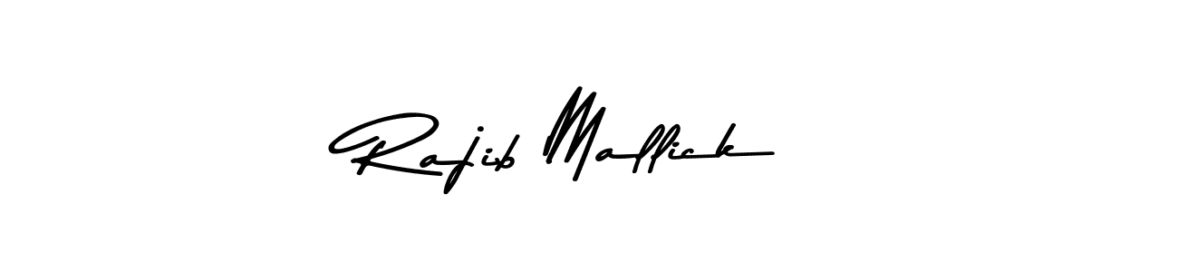 Design your own signature with our free online signature maker. With this signature software, you can create a handwritten (Asem Kandis PERSONAL USE) signature for name Rajib Mallick. Rajib Mallick signature style 9 images and pictures png