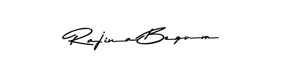 Design your own signature with our free online signature maker. With this signature software, you can create a handwritten (Asem Kandis PERSONAL USE) signature for name Rajina Begum. Rajina Begum signature style 9 images and pictures png