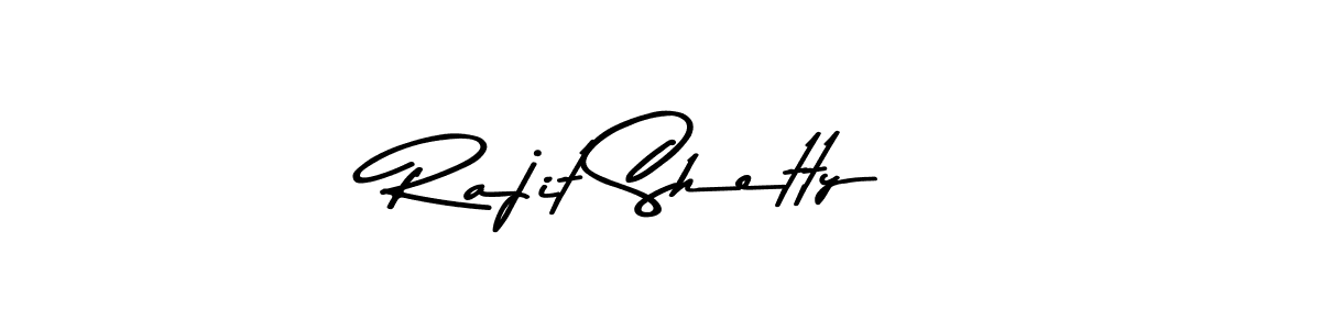Create a beautiful signature design for name Rajit Shetty. With this signature (Asem Kandis PERSONAL USE) fonts, you can make a handwritten signature for free. Rajit Shetty signature style 9 images and pictures png