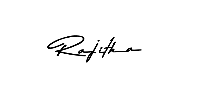 Rajitha stylish signature style. Best Handwritten Sign (Asem Kandis PERSONAL USE) for my name. Handwritten Signature Collection Ideas for my name Rajitha. Rajitha signature style 9 images and pictures png