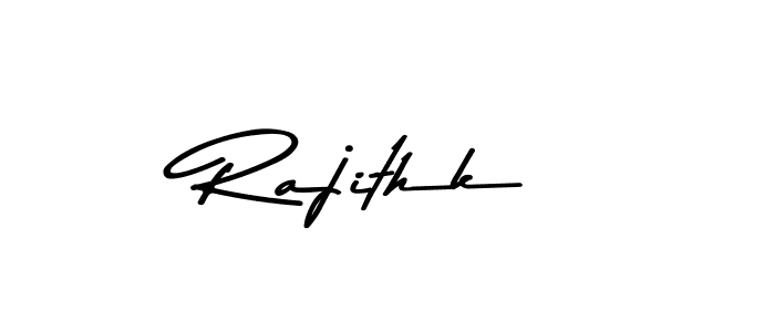 Similarly Asem Kandis PERSONAL USE is the best handwritten signature design. Signature creator online .You can use it as an online autograph creator for name Rajithk. Rajithk signature style 9 images and pictures png