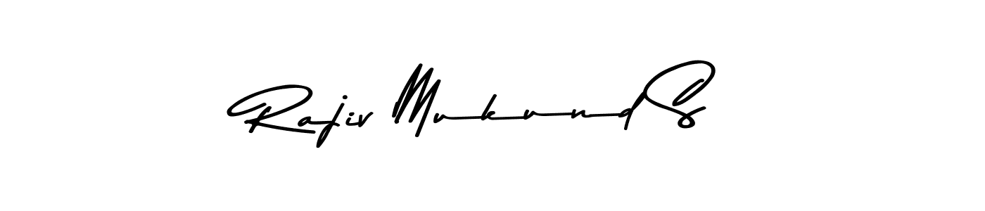 Here are the top 10 professional signature styles for the name Rajiv Mukund S. These are the best autograph styles you can use for your name. Rajiv Mukund S signature style 9 images and pictures png