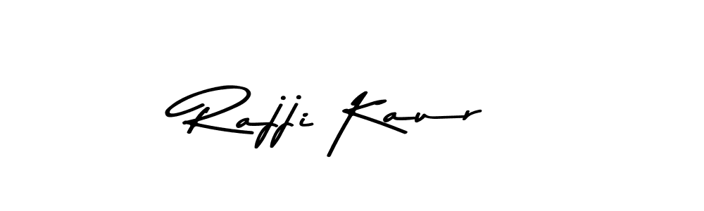 Make a beautiful signature design for name Rajji Kaur. With this signature (Asem Kandis PERSONAL USE) style, you can create a handwritten signature for free. Rajji Kaur signature style 9 images and pictures png