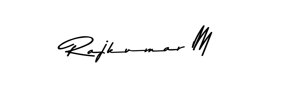 Design your own signature with our free online signature maker. With this signature software, you can create a handwritten (Asem Kandis PERSONAL USE) signature for name Rajkumar M. Rajkumar M signature style 9 images and pictures png
