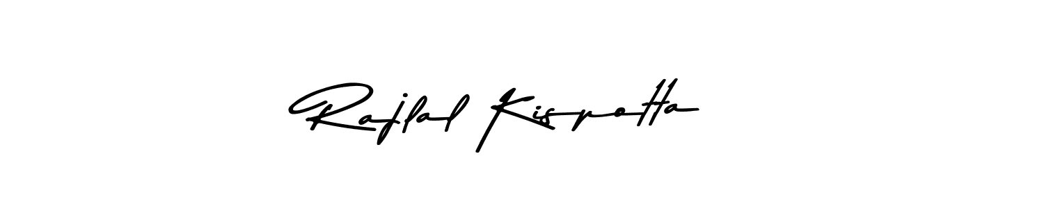 How to make Rajlal Kispotta signature? Asem Kandis PERSONAL USE is a professional autograph style. Create handwritten signature for Rajlal Kispotta name. Rajlal Kispotta signature style 9 images and pictures png