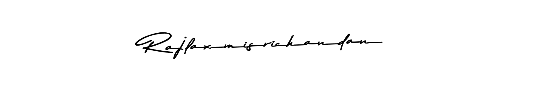 if you are searching for the best signature style for your name Rajlaxmisrichandan. so please give up your signature search. here we have designed multiple signature styles  using Asem Kandis PERSONAL USE. Rajlaxmisrichandan signature style 9 images and pictures png