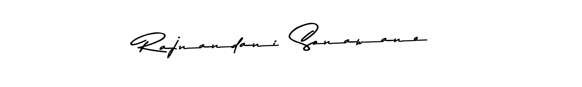 Similarly Asem Kandis PERSONAL USE is the best handwritten signature design. Signature creator online .You can use it as an online autograph creator for name Rajnandani  Sonawane. Rajnandani  Sonawane signature style 9 images and pictures png