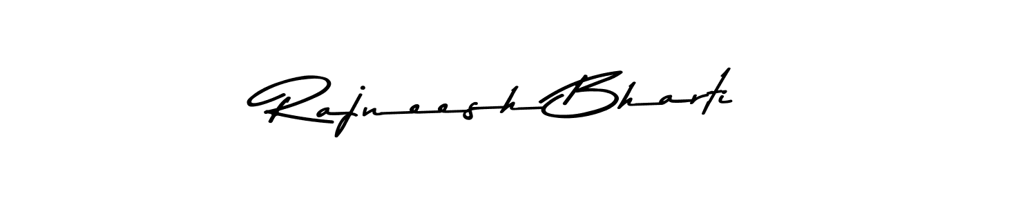 The best way (Asem Kandis PERSONAL USE) to make a short signature is to pick only two or three words in your name. The name Rajneesh Bharti include a total of six letters. For converting this name. Rajneesh Bharti signature style 9 images and pictures png