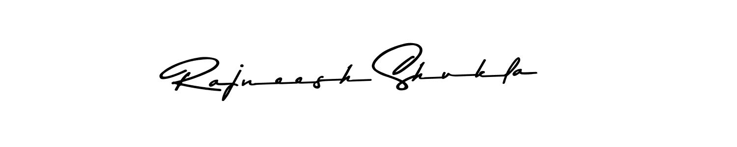 Rajneesh Shukla stylish signature style. Best Handwritten Sign (Asem Kandis PERSONAL USE) for my name. Handwritten Signature Collection Ideas for my name Rajneesh Shukla. Rajneesh Shukla signature style 9 images and pictures png