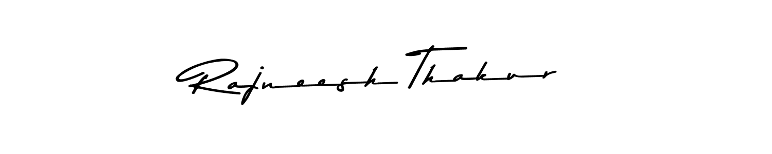 Rajneesh Thakur stylish signature style. Best Handwritten Sign (Asem Kandis PERSONAL USE) for my name. Handwritten Signature Collection Ideas for my name Rajneesh Thakur. Rajneesh Thakur signature style 9 images and pictures png