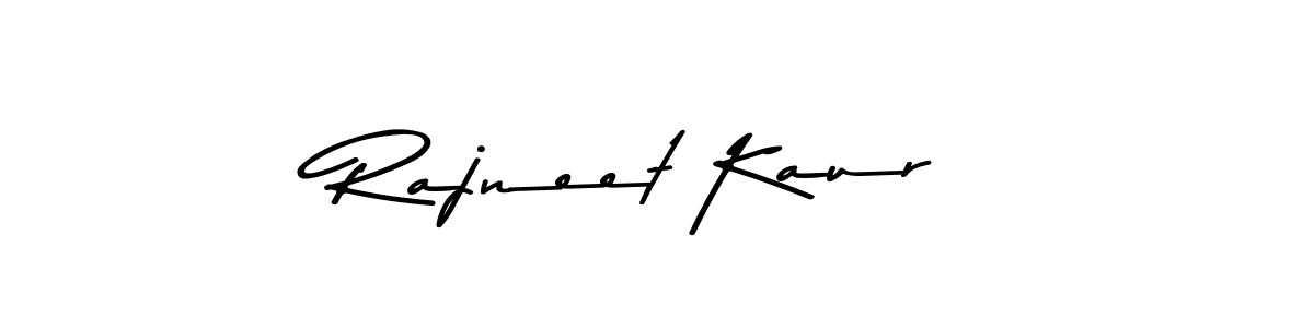 Make a beautiful signature design for name Rajneet Kaur. With this signature (Asem Kandis PERSONAL USE) style, you can create a handwritten signature for free. Rajneet Kaur signature style 9 images and pictures png