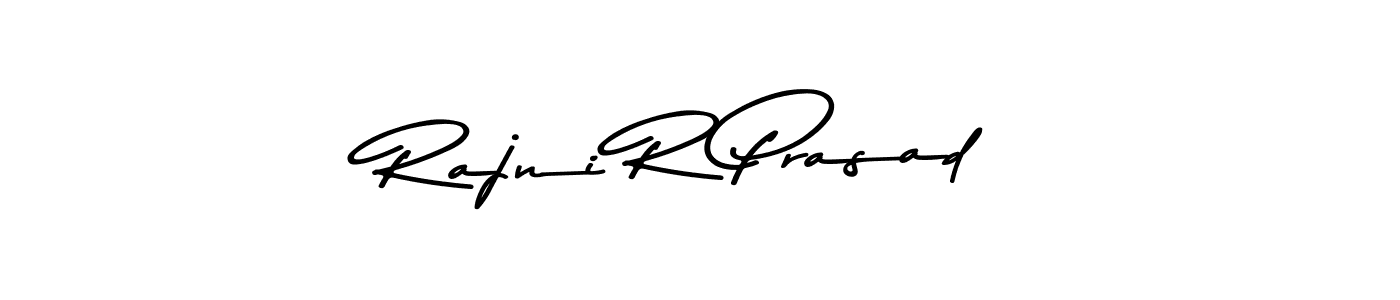 Create a beautiful signature design for name Rajni R Prasad. With this signature (Asem Kandis PERSONAL USE) fonts, you can make a handwritten signature for free. Rajni R Prasad signature style 9 images and pictures png