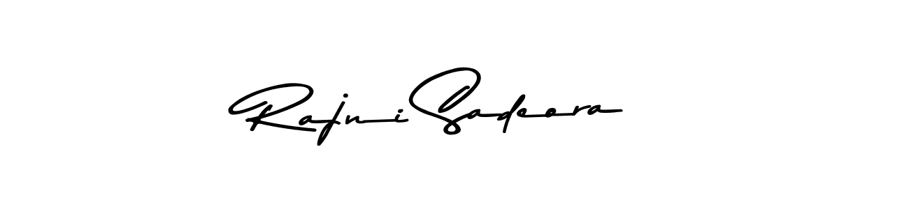 See photos of Rajni Sadeora official signature by Spectra . Check more albums & portfolios. Read reviews & check more about Asem Kandis PERSONAL USE font. Rajni Sadeora signature style 9 images and pictures png