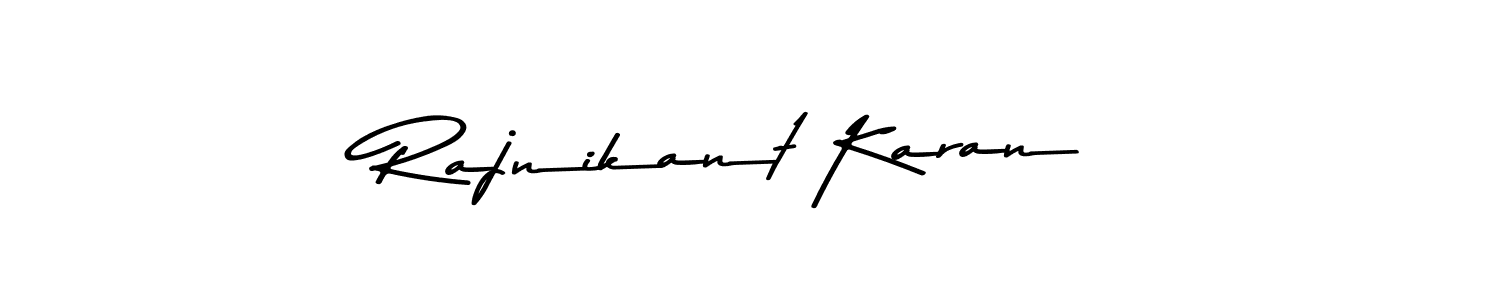 Similarly Asem Kandis PERSONAL USE is the best handwritten signature design. Signature creator online .You can use it as an online autograph creator for name Rajnikant Karan. Rajnikant Karan signature style 9 images and pictures png