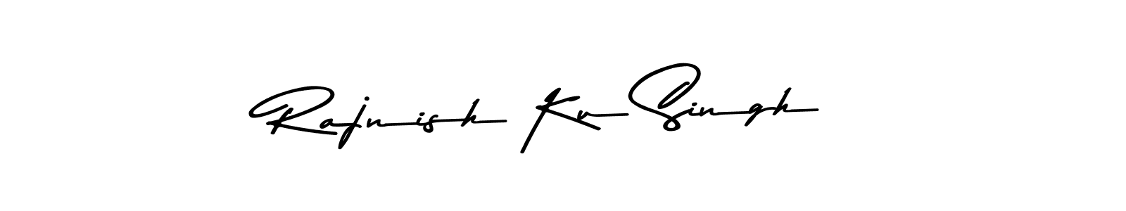 The best way (Asem Kandis PERSONAL USE) to make a short signature is to pick only two or three words in your name. The name Rajnish Ku Singh include a total of six letters. For converting this name. Rajnish Ku Singh signature style 9 images and pictures png