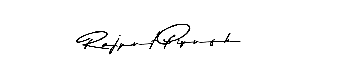 Design your own signature with our free online signature maker. With this signature software, you can create a handwritten (Asem Kandis PERSONAL USE) signature for name Rajput Piyush. Rajput Piyush signature style 9 images and pictures png