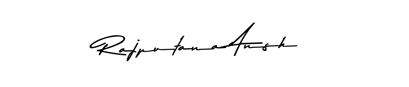 Create a beautiful signature design for name Rajputana Ansh. With this signature (Asem Kandis PERSONAL USE) fonts, you can make a handwritten signature for free. Rajputana Ansh signature style 9 images and pictures png
