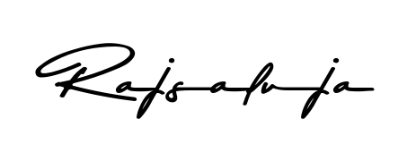 Practice writing Rajsaluja with the flow of Asem Kandis PERSONAL USE lettering. A fantastic source of inspiration for developing your personal signature style. Rajsaluja signature style 9 images and pictures png
