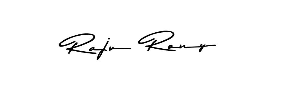 This is the best signature style for the Raju  Rony name. Also you like these signature font (Asem Kandis PERSONAL USE). Mix name signature. Raju  Rony signature style 9 images and pictures png