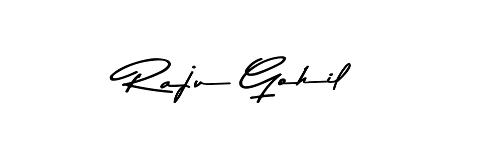 Similarly Asem Kandis PERSONAL USE is the best handwritten signature design. Signature creator online .You can use it as an online autograph creator for name Raju Gohil. Raju Gohil signature style 9 images and pictures png