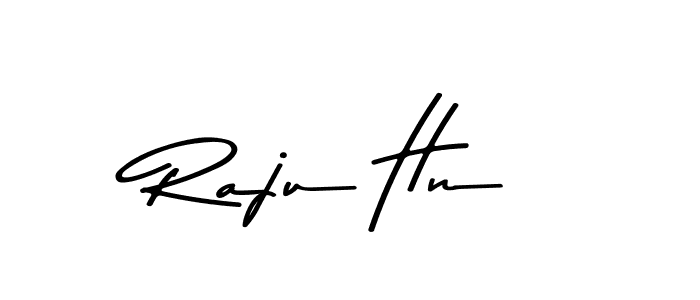 Design your own signature with our free online signature maker. With this signature software, you can create a handwritten (Asem Kandis PERSONAL USE) signature for name Raju Hn. Raju Hn signature style 9 images and pictures png