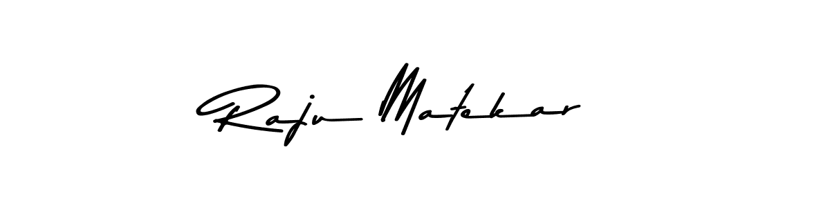 Use a signature maker to create a handwritten signature online. With this signature software, you can design (Asem Kandis PERSONAL USE) your own signature for name Raju Matekar. Raju Matekar signature style 9 images and pictures png