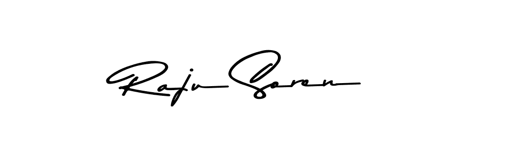 You should practise on your own different ways (Asem Kandis PERSONAL USE) to write your name (Raju Soren) in signature. don't let someone else do it for you. Raju Soren signature style 9 images and pictures png