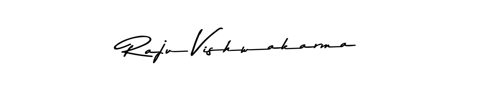 Design your own signature with our free online signature maker. With this signature software, you can create a handwritten (Asem Kandis PERSONAL USE) signature for name Raju Vishwakarma. Raju Vishwakarma signature style 9 images and pictures png