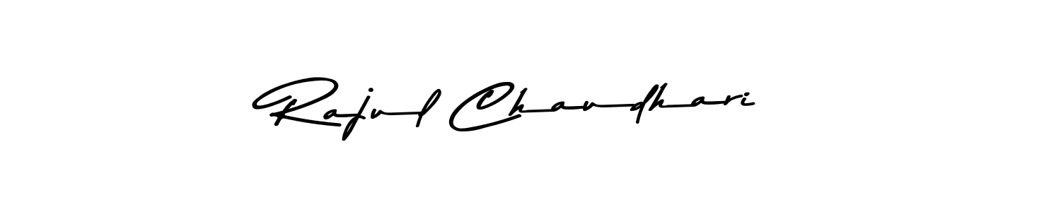 Make a beautiful signature design for name Rajul Chaudhari. With this signature (Asem Kandis PERSONAL USE) style, you can create a handwritten signature for free. Rajul Chaudhari signature style 9 images and pictures png