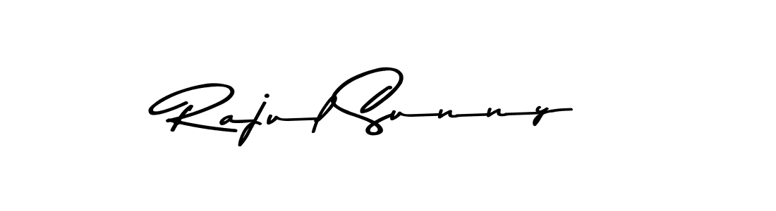 Design your own signature with our free online signature maker. With this signature software, you can create a handwritten (Asem Kandis PERSONAL USE) signature for name Rajul Sunny. Rajul Sunny signature style 9 images and pictures png