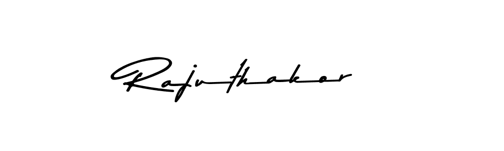 Similarly Asem Kandis PERSONAL USE is the best handwritten signature design. Signature creator online .You can use it as an online autograph creator for name Rajuthakor. Rajuthakor signature style 9 images and pictures png