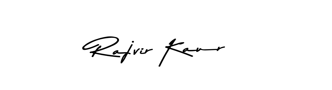 How to make Rajvir Kaur name signature. Use Asem Kandis PERSONAL USE style for creating short signs online. This is the latest handwritten sign. Rajvir Kaur signature style 9 images and pictures png