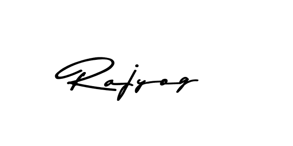 Make a beautiful signature design for name Rajyog. With this signature (Asem Kandis PERSONAL USE) style, you can create a handwritten signature for free. Rajyog signature style 9 images and pictures png