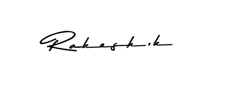 Create a beautiful signature design for name Rakesh,k. With this signature (Asem Kandis PERSONAL USE) fonts, you can make a handwritten signature for free. Rakesh,k signature style 9 images and pictures png