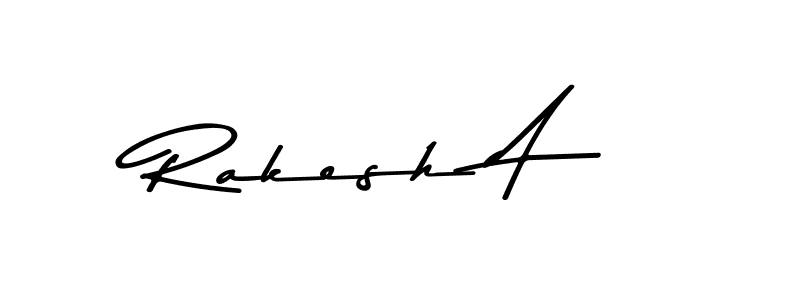 The best way (Asem Kandis PERSONAL USE) to make a short signature is to pick only two or three words in your name. The name Rakesh A include a total of six letters. For converting this name. Rakesh A signature style 9 images and pictures png