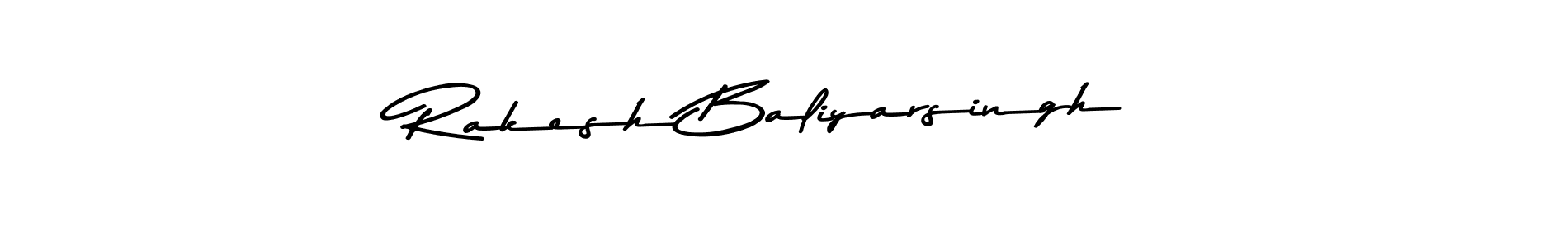 This is the best signature style for the Rakesh Baliyarsingh name. Also you like these signature font (Asem Kandis PERSONAL USE). Mix name signature. Rakesh Baliyarsingh signature style 9 images and pictures png